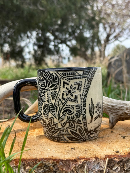 Desert Scene + Zendoodle Mug