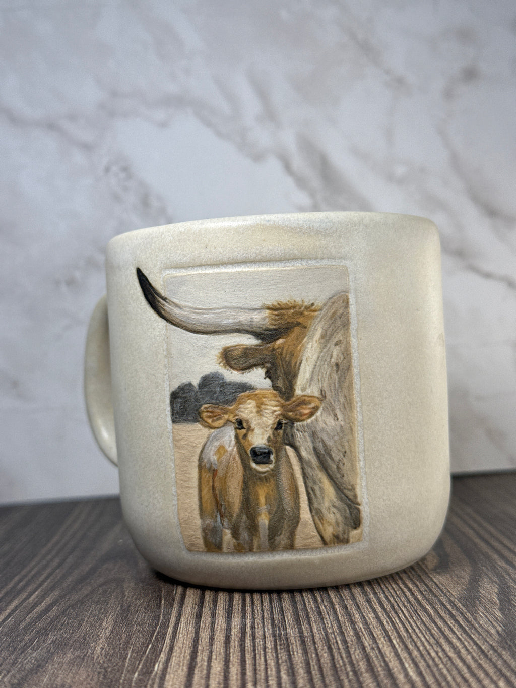 Longhorn Cow/Calf Mug 1