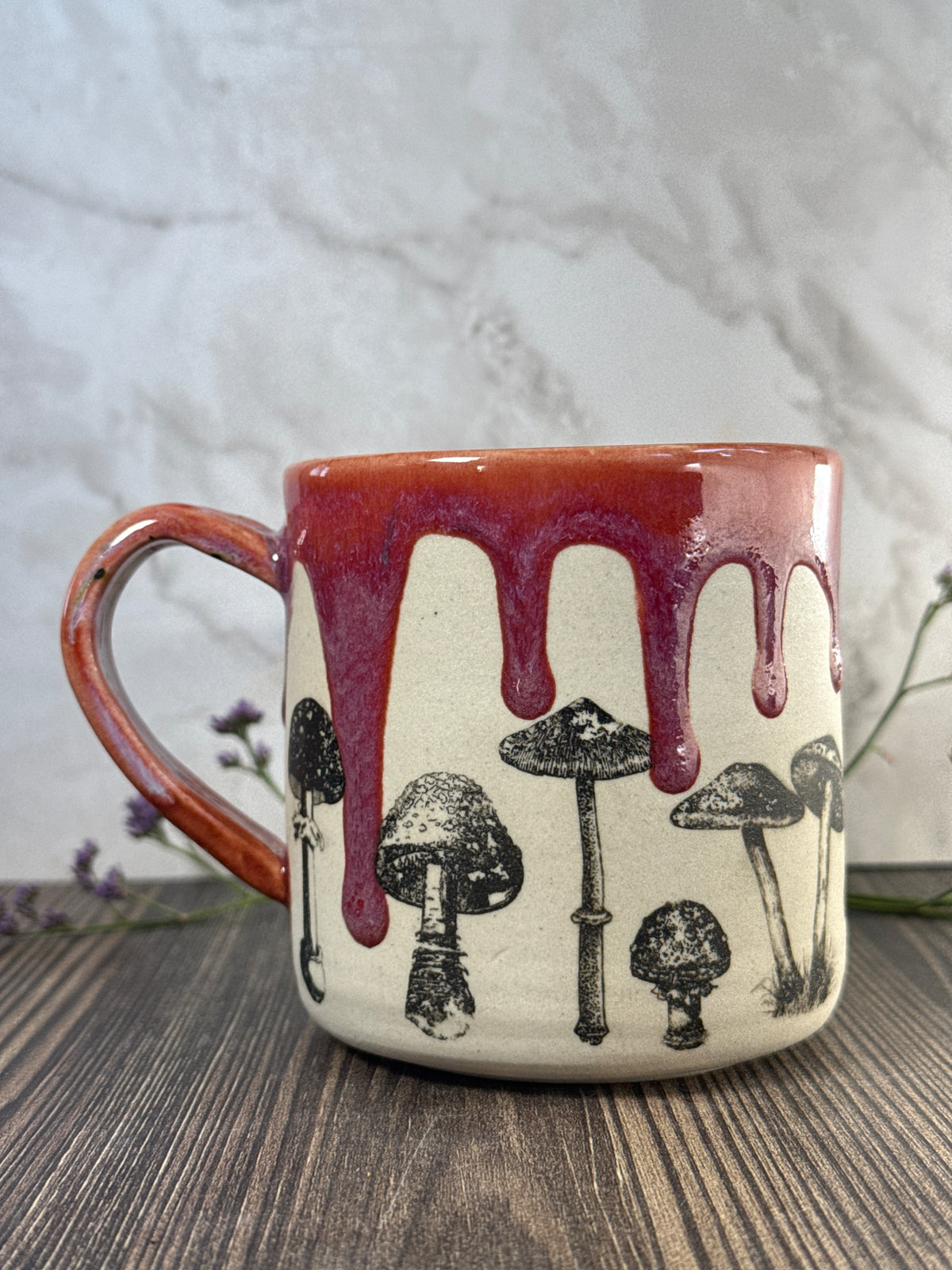 Mushroom Mug Pink