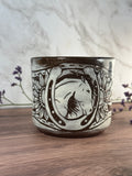 Horse Leather Carved Mug