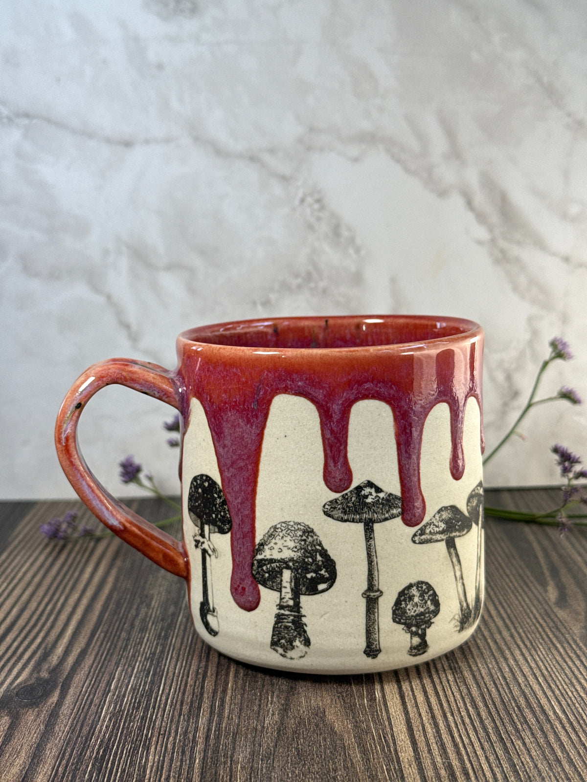 Mushroom Mug Pink