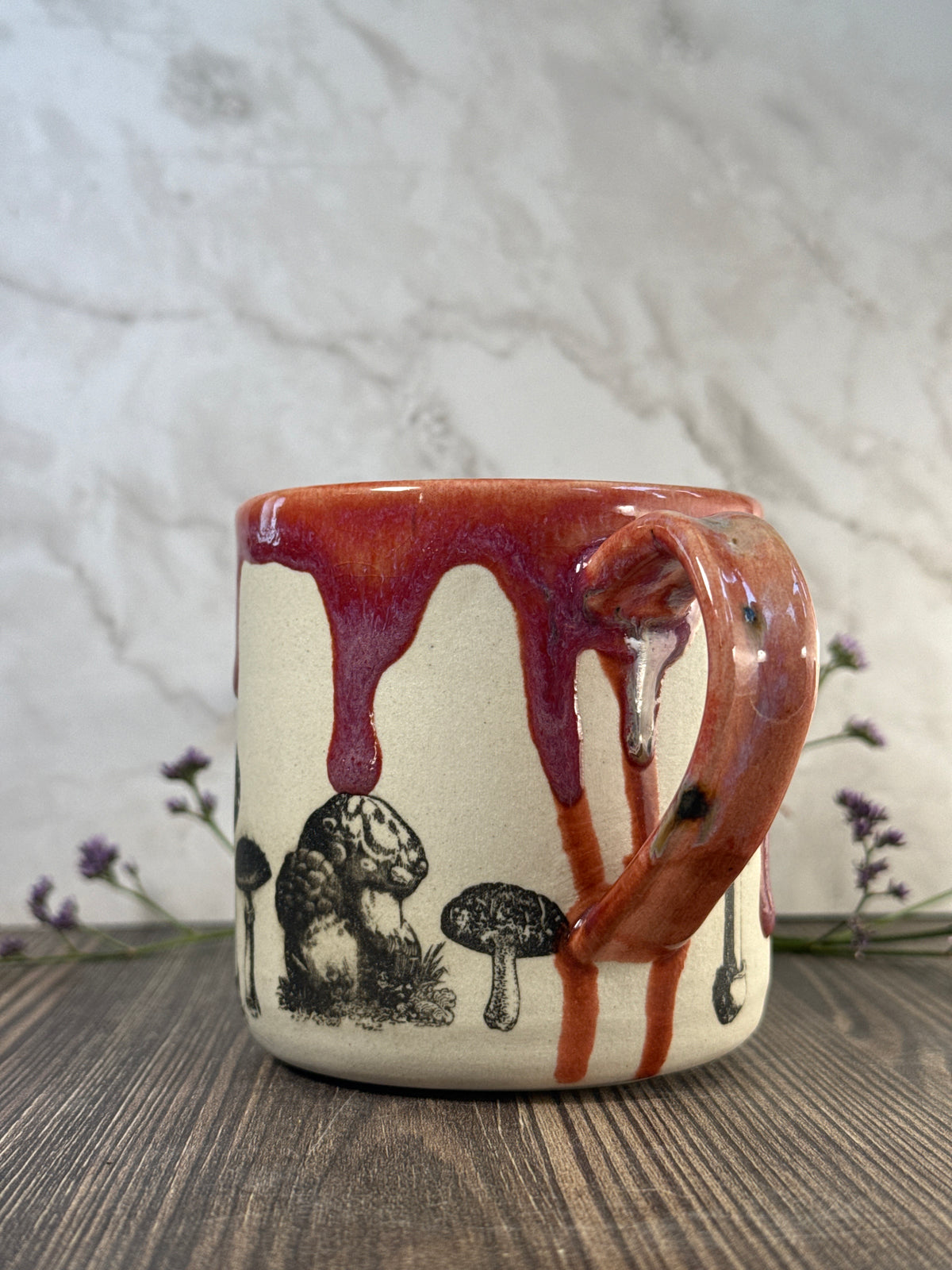 Mushroom Mug Pink
