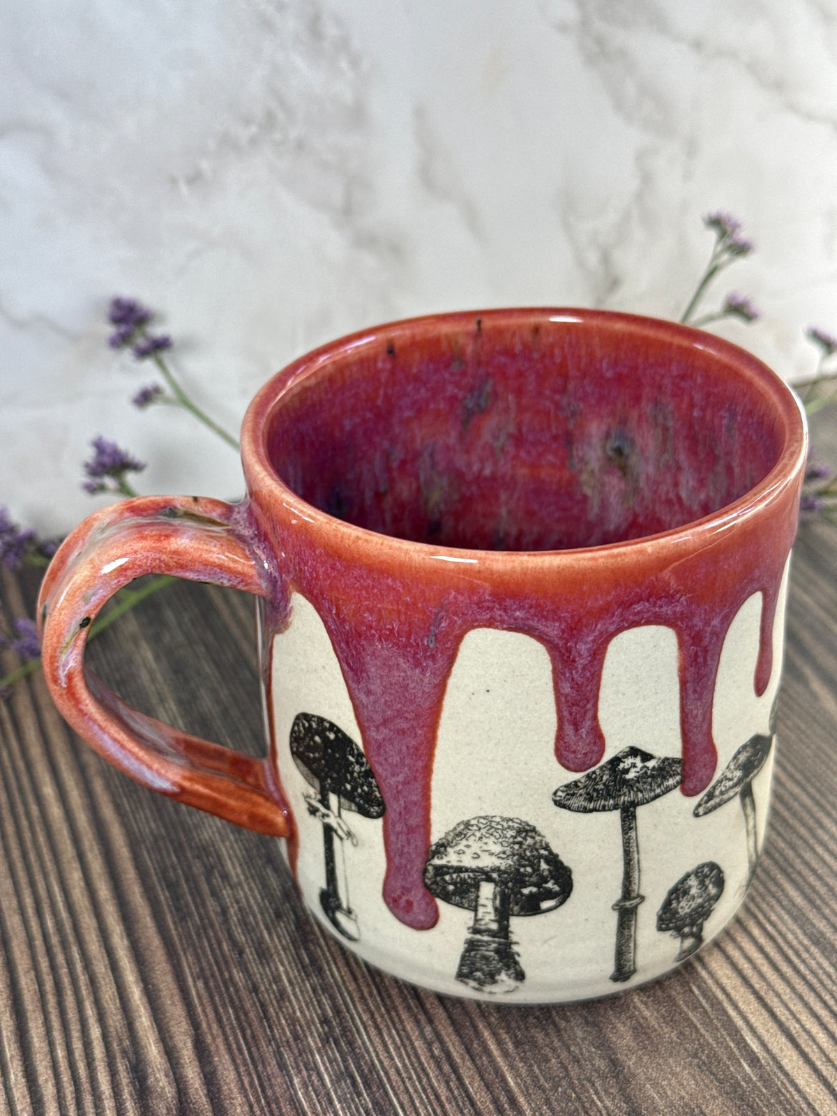 Mushroom Mug Pink