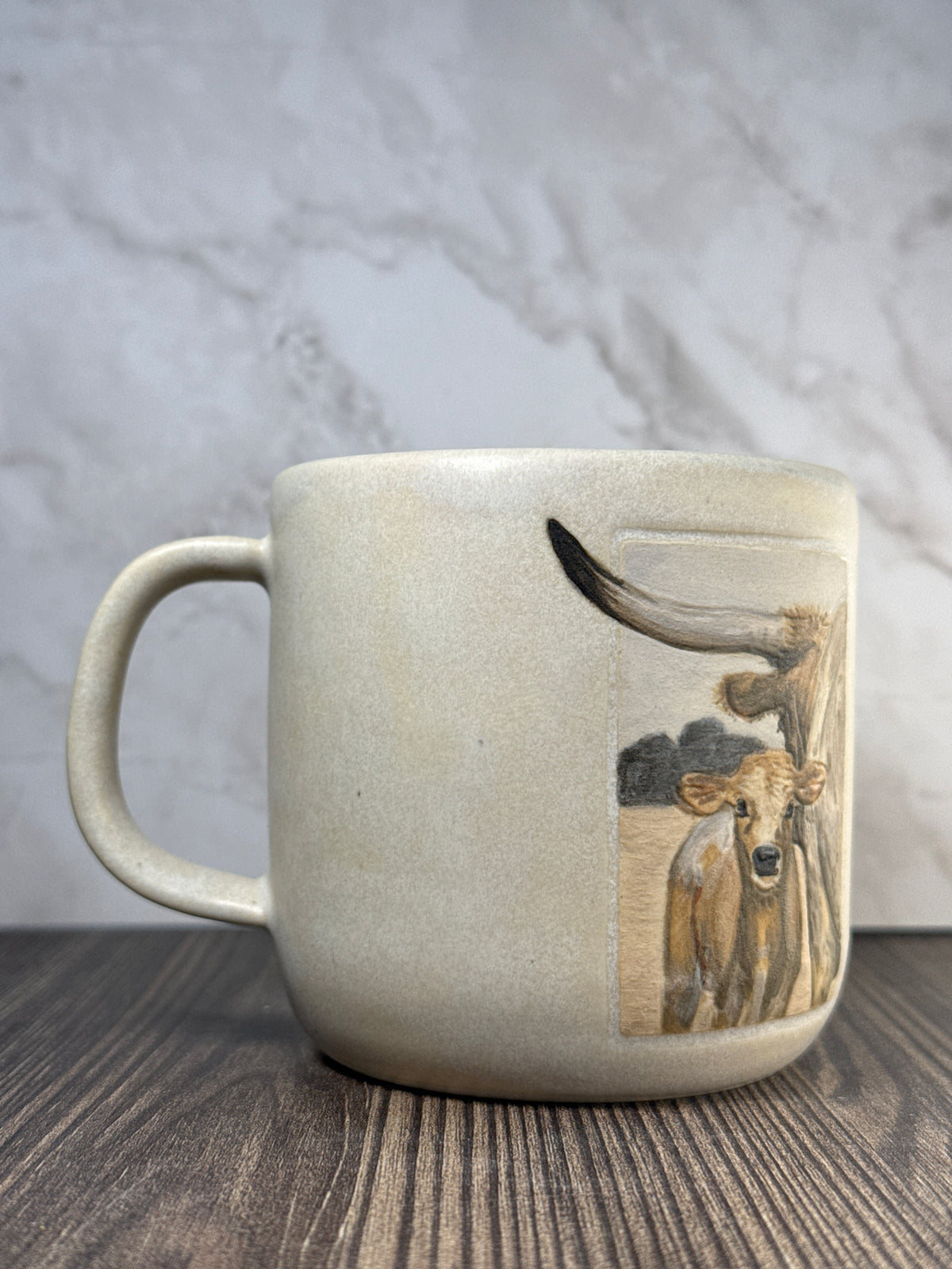 Longhorn Cow/Calf Mug 1