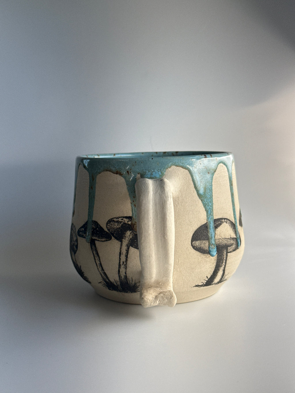 Mushroom Mug Rounded Blue