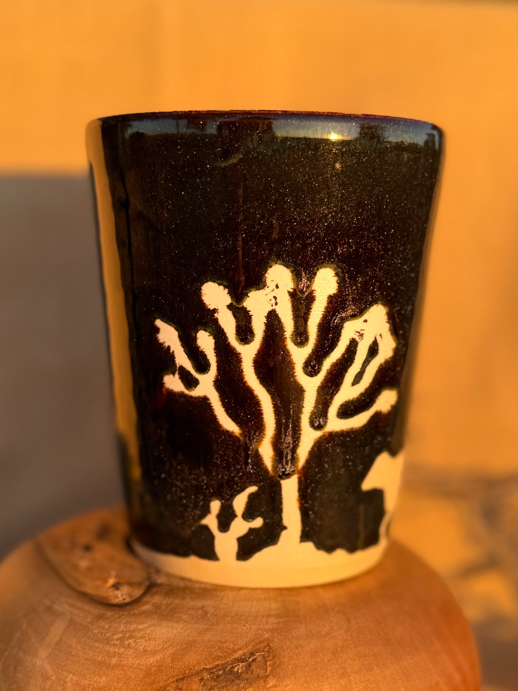 Western Scene Utensil Holder