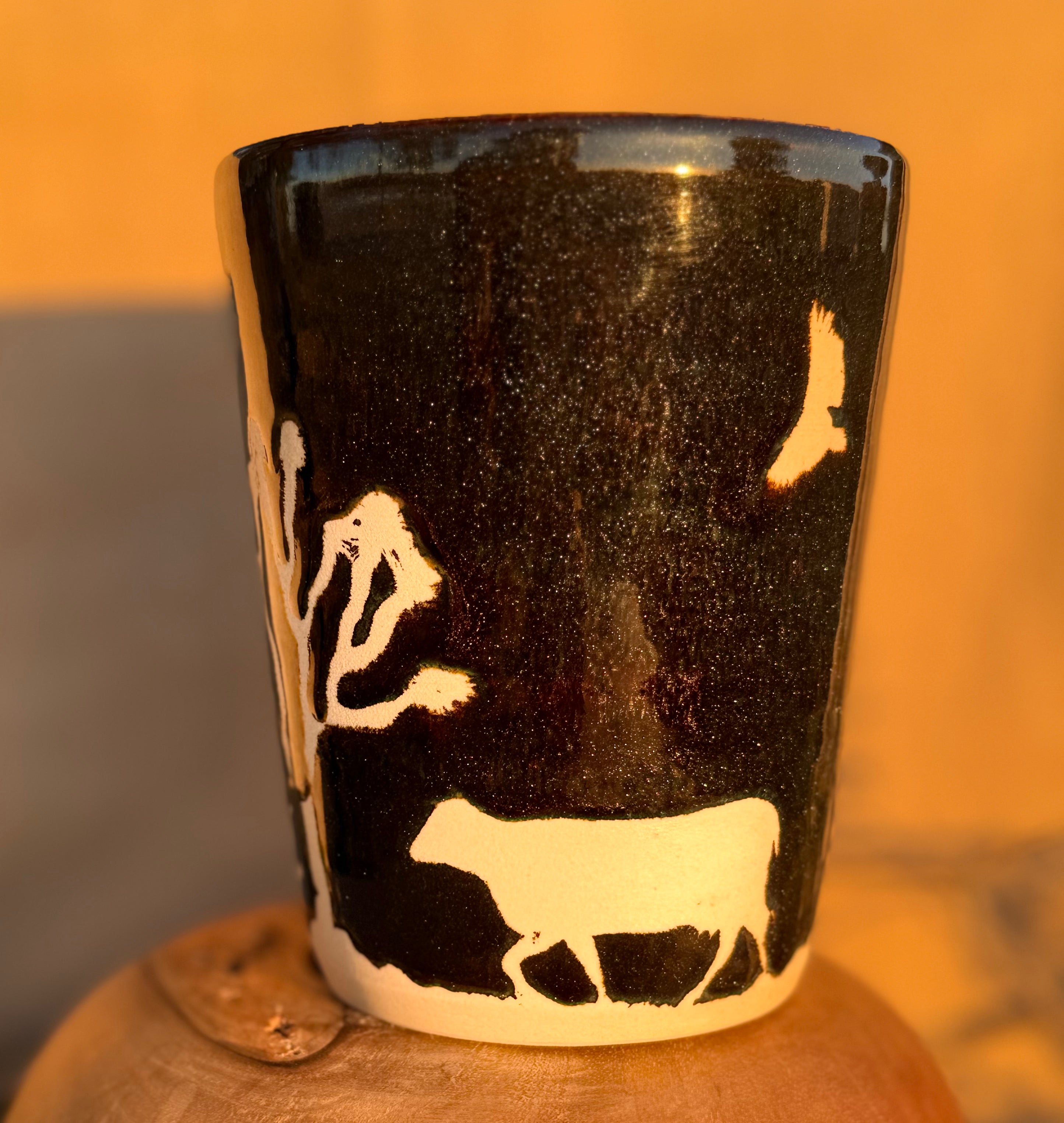 Western Scene Utensil Holder