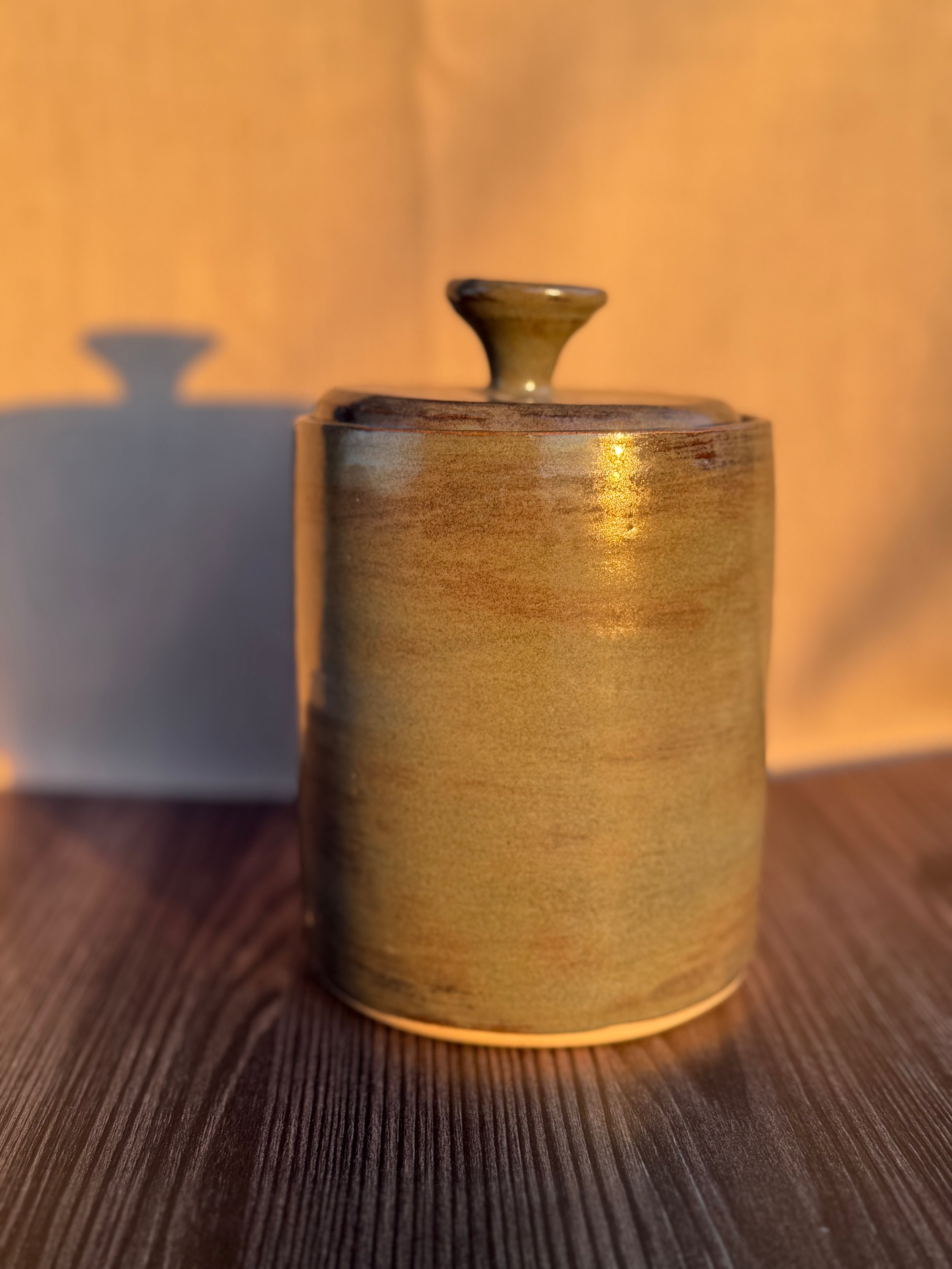Horse & Rider Lidded Jar