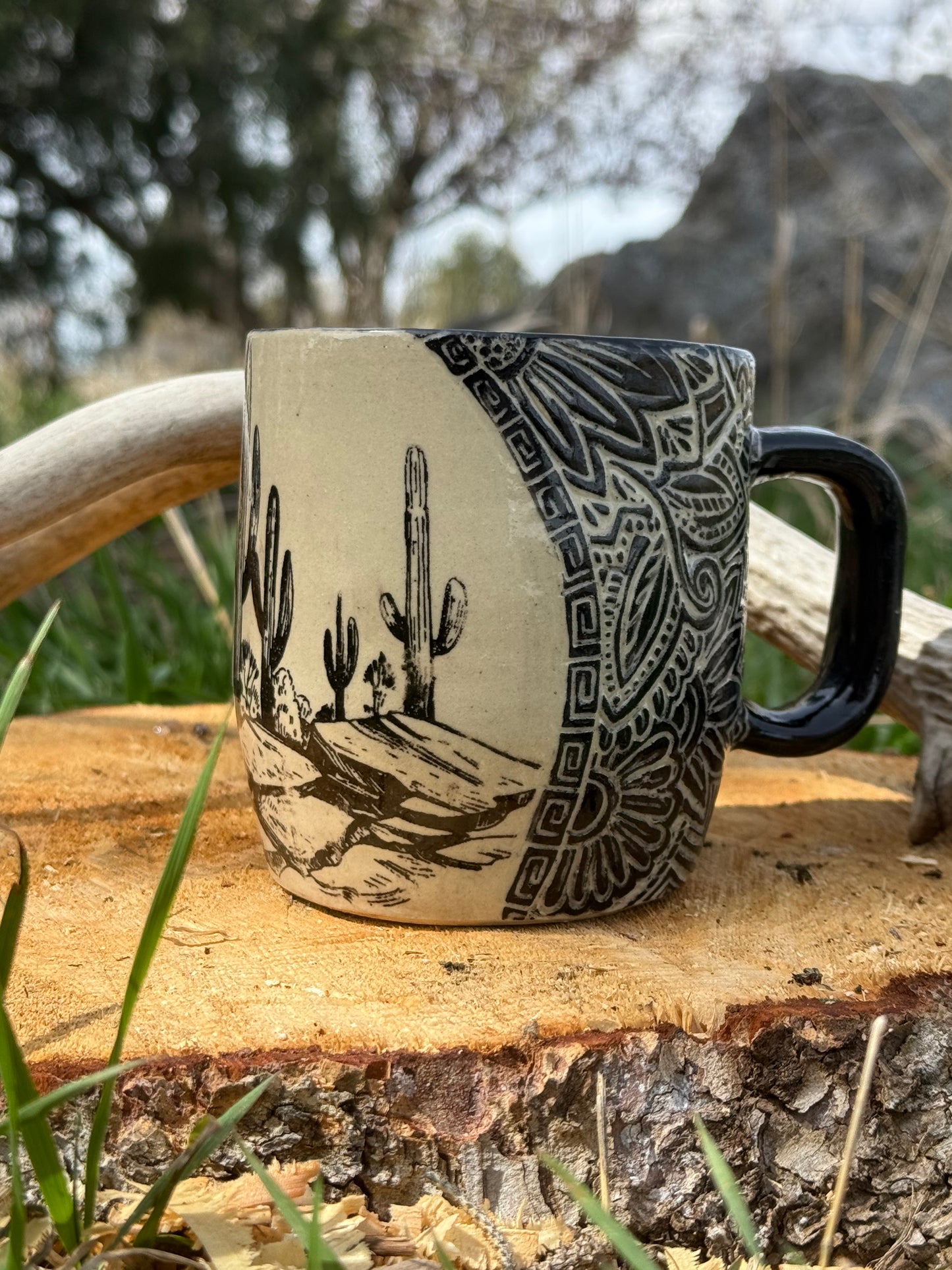 Desert Scene + Zendoodle Mug