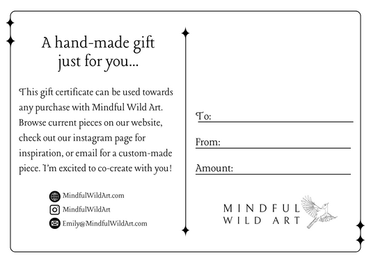 Mindful Wild Art Gift Card