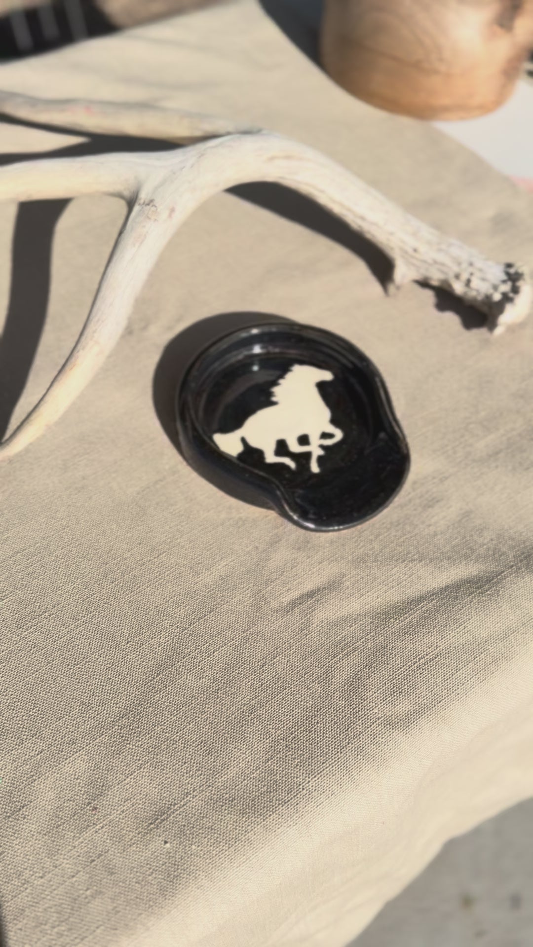 Running Horse Spoon Rest